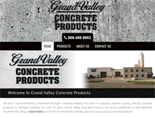 Tablet Screenshot of grandvalleyconcrete.com